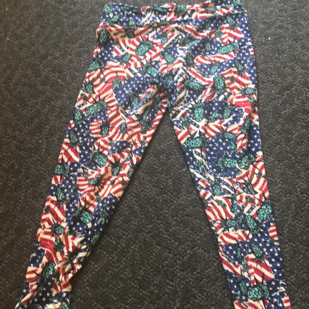 LulaRoe patriotic leggings